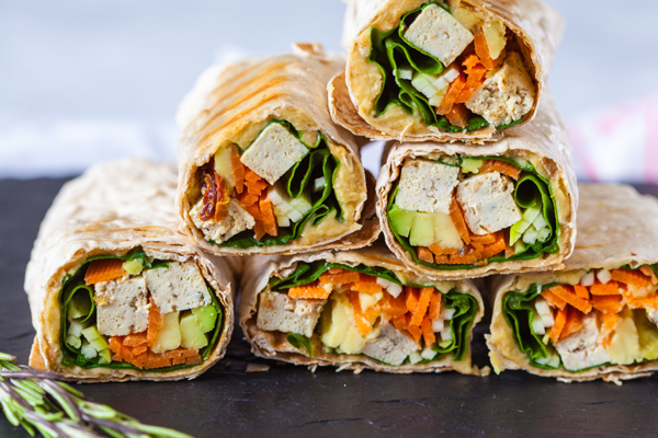 tofu veggie wraps