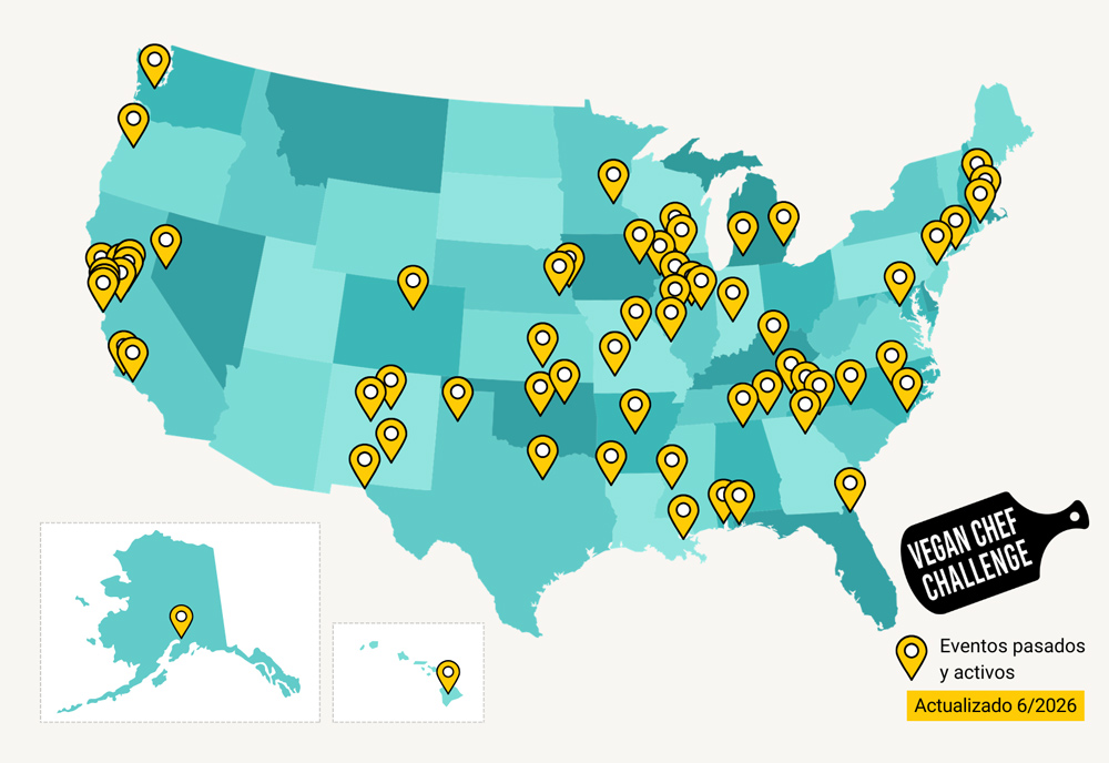 Vegan Chef Challenge U.S. Map