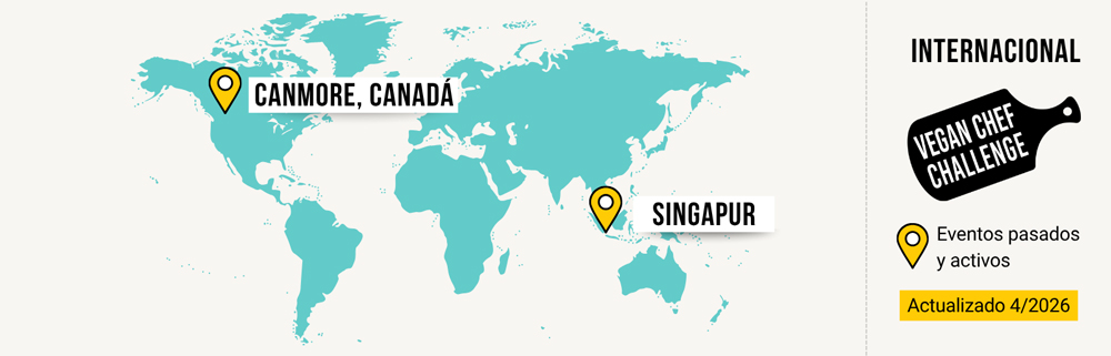 Vegan Chef Challenge International Map