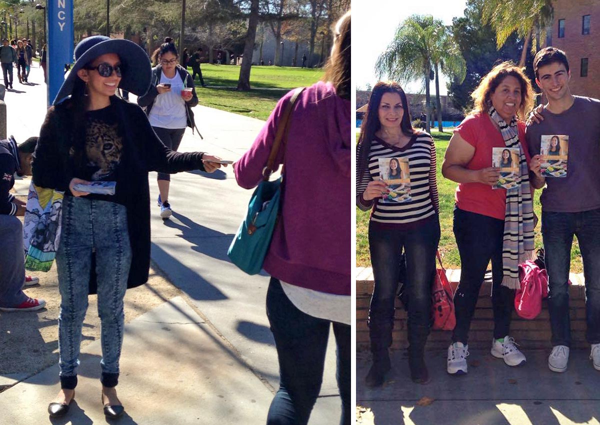 Yuliana, Pamela, Laura, and David at CSUN