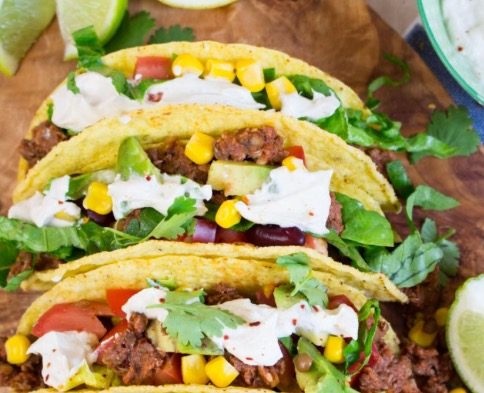 Tacos with Walnut Taco Meat