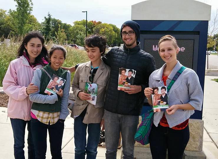 Sumiko, Iris, Miles, Steven, and Kristen at MATC 