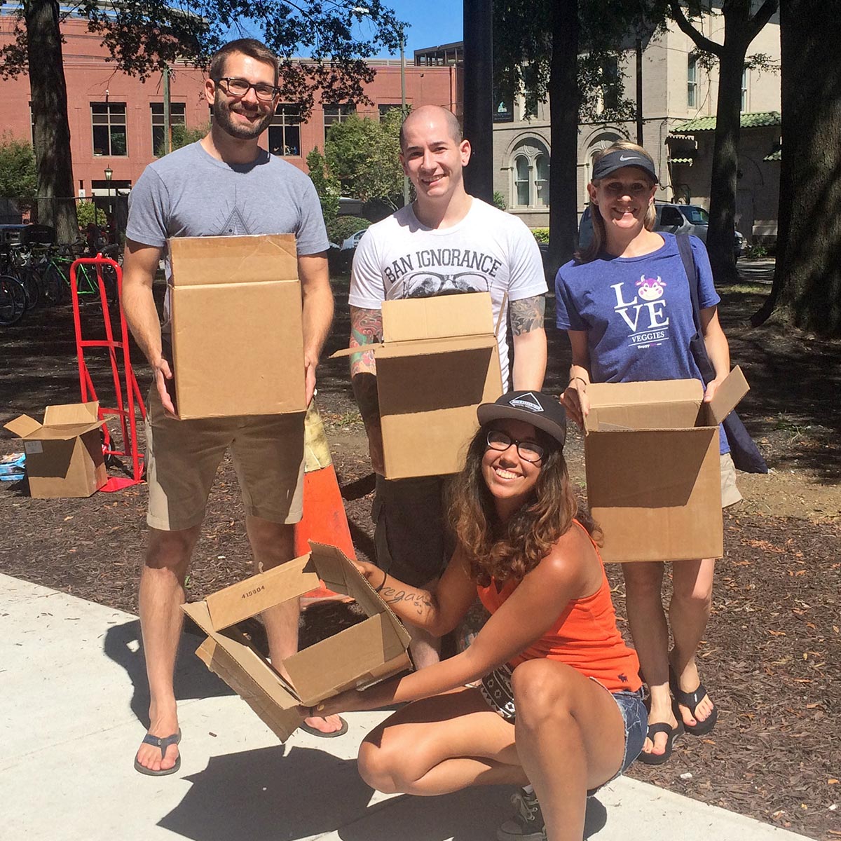 Kassy with Mike, Chris, and Julie at VCU